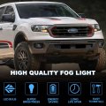 Njsbyl Led Fog Drl Daytime Running Lights For Ford Ranger 2019-2023 2005-2007 Front Amber Turn Signal Lamps Switchback White