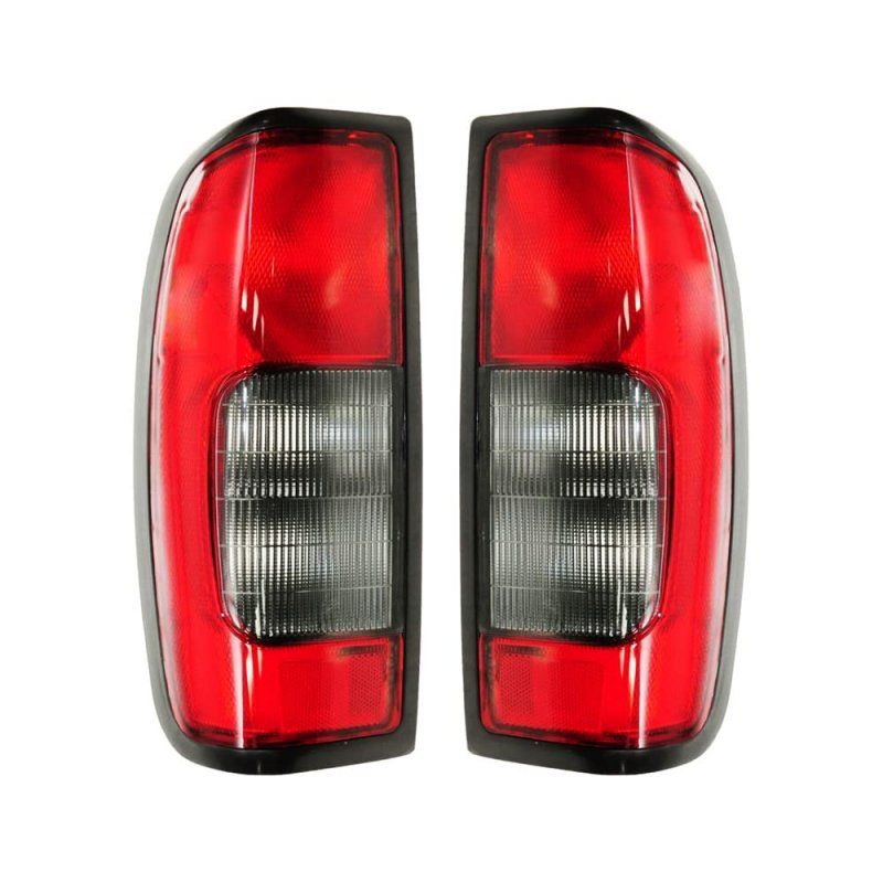 Epic Lighting Lens And Housing Smoke Reverse Rear Brake Taillights Assembly Replacement For Nissan 1998-2004 Frontier Ni2818103
