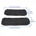 Kuafu Utv Seat Cover Set Compatible With 2002-2008 Polaris Ranger 425 500 570 700 800 900 2009 Crew 6x6 4x4 4x2 Utility Black