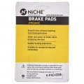 Niche Brake Pad Set For Suzuki Hayabusa Gsx1300ra 69100-15850 59100-14860 Front Rear Organic