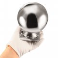 Uxcell 80mmx80mm Ball Top Cap 201 Stainless Steel Silver Tone For Stair Newel Fence Post