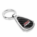 Ipick Image Compatible With Hemi 392 Real Black Carbon Fiber Chrome Metal Teardrop Key Chain Key-ring