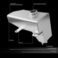 Aluminum Radiator Coolant Expansion Overflow Tank Reservoir Compatible With Ford Mustang 4 6l 5 0l 2010-2013