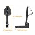 Kuafu Trailer Hitch Spare Tire Carrier Compatible With Truck 2 Inch Receiver Adjustable Rack Holder Mount