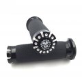 Motorcycle Black Cnc Cut 1 In 25mm Skull Handlebar Grips For H D Touring Sportster Dyna Cvo Cruiser Chopper Bobber Cafe Racer 