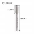 Uxcell Machine Tap 5 16-40 Uns Thread 2b Class High Speed Steel Screw Taps Threading Tapping Tool