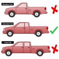 Ecotric 2pcs New Red Third Brake Light Lens Cover Compatible With 1994-2004 Chevy S10 Gmc Sonoma High Mount Stop Lamp For