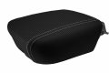 Autoguru Replacemet For Carbon Fiber Console Lid Armrest Cover Gray Stitch Hyundai Equus 2010-2013 