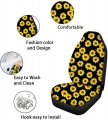 Cozeyat Mushroom Pattern Cars Front Driver Seat Cover Set Of 2 Softy Autoeat Bucket Cushion Non Slip Saddle Blanket For Cars