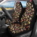 Cozeyat Mushroom Pattern Cars Front Driver Seat Cover Set Of 2 Softy Autoeat Bucket Cushion Non Slip Saddle Blanket For Cars