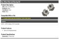 Rear Wheel Hub And Bearing Kit 2 Piece Set Compatible With 2013-2015 Subaru Xv Crosstrek