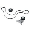Serpentine Belt Tensioner Tool Drive Component Kit Replacement For Gmc Savana 1500 2003-2008 Chevy Silverado 2002-2006 12555609 