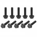 Uxcell M5x20mm Hex Serrated Flange Bolts 10 9 Grade Carbon Steel Screws 10pcs