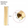 Uxcell M3x25 Female-female Hex Brass Pcb Motherboard Spacer Standoff For Fpv Drone Quadcopter Computer Circuit Board 10pcs
