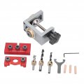 Bestalice Self Centering Doweling Jig Hole Drill Guide Straight Puncher Locator 3 In 1 Woodworkinging Round Connector Drill 