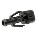 Windshield Washer Nozzle For Ram Dakota 2011 Black Matte Plastic Snap On Attachment 23 In Hose Port 0 49 Mounting Hole 