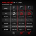 Mictuning Ls083101jl Laser Backlit Rocker Switch Kit For Vehicle Boat Marine On Off Interior Light 20a 12v Led Blue
