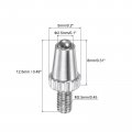 Uxcell Contact Point For Dial Indicator Linear Gauge 2 5mm Diameter Hss High-speed Steel Ball Tip M2 5 Thread 8mm Length 3 Pcs