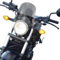 Smoke Windscreen For Cmx 500 Rebel 2017 2025 And 300 2024 No Drill Polycarbonate Motorcycle Wind Deflector With Steel Brackets