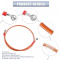 X Autohaux 100cm 39 37 Length 10mm Id Motorcycle Hydraulic Brake Line Oil Hose Pipe 28a 0a Stainless Steel Braided Cable For