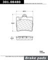 301 08480 Rear Disc Brake Pad Premium Ceramic With Shims 100 Percent Asbestos Free Formula 