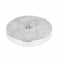 Uxcell M10 Thread 60mm Diameter Round Aluminum Disc Hardware For Glass Table