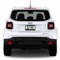 Jeep Renegade In 3d Dark Gray Letters On Black Metal License Plate Frame