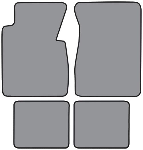 Die Cut Loop Complete Carpet Floor Mats Fits 1957-1957 Chevrolet Nomad 2 Door Wagon Black