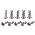 Uxcell 4 -40x3 8 Flat Head Machine Screws Phillips 304 Stainless Steel Bolts 200pcs