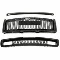 Kuafu Front Upper Grille Lower Molding Compatible With 2007-2013 Gmc Sierra 1500 Denali Bumper Center Hood Grill Painted Gloss
