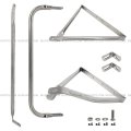 Stainless Steel Door Mirror Bracket Passenger Side Fit 1991-2005 Freightliner Fl50 60 70 80 106 1987-2005 Fl112