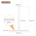 Uxcell 4pcs Floating Shelf Bracket 8 Inch Wall Mounting Blind Support Hidden Hardware For Office And Home Decor White