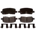 Rear Disc Brake Pads For Chevy Impala 2010 To 2016 Metallic Friction Composition Performance Grade 0 22 In Material Thickness 