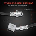 A-premium Rear Passenger Brake Hydraulic Hose Compatible With Cadillac Chevy And Gmc Models Escalade Suburban 1500 Tahoe Yukon