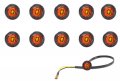 We Pay Your Sales Tax Set Of 10 3 4 Bullet Amber Mini Round Led Light Clearance Side Marker Truck Trailer Easy Installation 