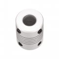 Uxcell 5mm To 9mm Aluminum Alloy Shaft Coupling Flexible Coupler Motor Connector Joint L25xd19 Silver