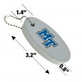 Graphics More Middle Tennessee State Secondary Logo Floating Keychain Oval Foam Fishing Boat Buoy Key Float