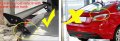 Topteng Car Spoiler Universal 53 Adjustable Rear Sedan Aluminum Gt Trunk Wing Racing For 4-doors Cars