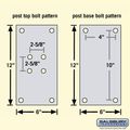Salsbury Industries 4395wht Standard Pedestal Bolt Mounted For Mail Package Drop White 