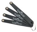Anex Ultra Low Profile Offset Allen Wrench Set 4 Piece 90 Degree Straight Slim Plate For Tight Area Made In Japan Black 
