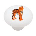 Baby Jungle Tiger Decorative High Gloss Ceramic Drawer Knob 