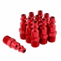 1 4 In Mnpt Air Plug I M Type Red 10 Piece Color Coded Aluminum Compressor Accessories Fittings Max Working Pressure 300psi 