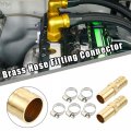 Uxcell 10 Set 16mm Hose Barb Barbed Tube Pipe Fitting Copper Connectors With Clamps