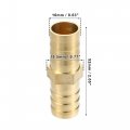 Uxcell 10 Set 16mm Hose Barb Barbed Tube Pipe Fitting Copper Connectors With Clamps
