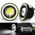 Socal-led Lighting Cool White 3 5 Round Cob Led Fog Light Bulbs Angel Eye Projector Lamp High Power Bright Drl Halo Ring Pack 