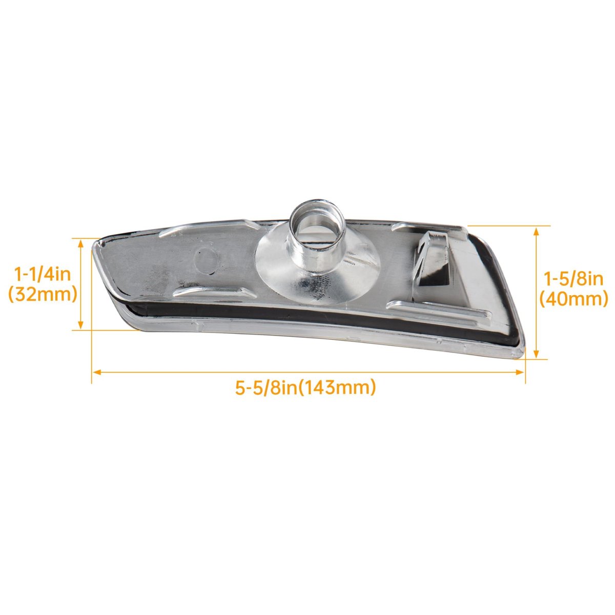 Front Bumper Side Marker Lights For 2008 2009 Pontiac G8 Gt Gxp Pair Left And Right Clear Lens Lamps Mo-4911