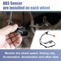 Uxcell 4pcs Front Rear Left Right Abs Sensor Wheel Speed No 57475-s84-a53 57470-s84-a53 57450-s84-a52 57455-s84-a52 For Honda