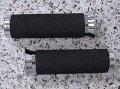 I5 Chrome Foam Hand Grips For Honda Kawasaki Suzuki Yamaha Cruisers