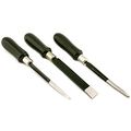 3 Woodworking Turning Chisels For Carving Wood Clay Wax And Beading 7 625 In Set With Skew Chisel Dome Scraper Parting Tool 