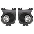 Fog Light And Bezel Set For 2009-2014d F-150 Halogen Bumper Driving Lamps With Black Cover Clear Lens Mo-3909 Replacement For 